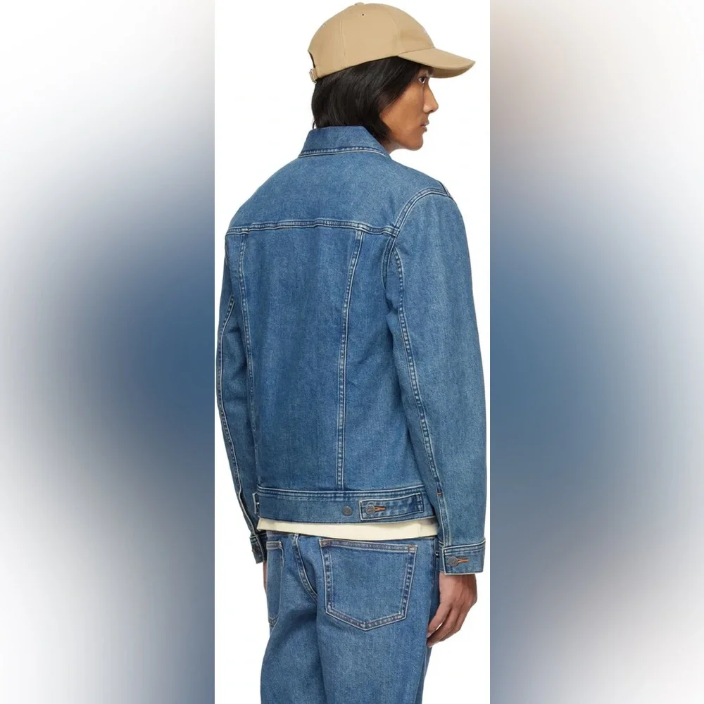 A.P.C. Washed Stretch New Denim Jacket - Picture 3 of 9